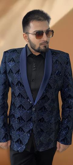 Shop Navy Blue Blazer for Men Online from India's Luxury Designers 2024