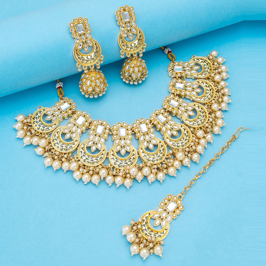 Gold color Metal Alloy metal Necklace 1790268