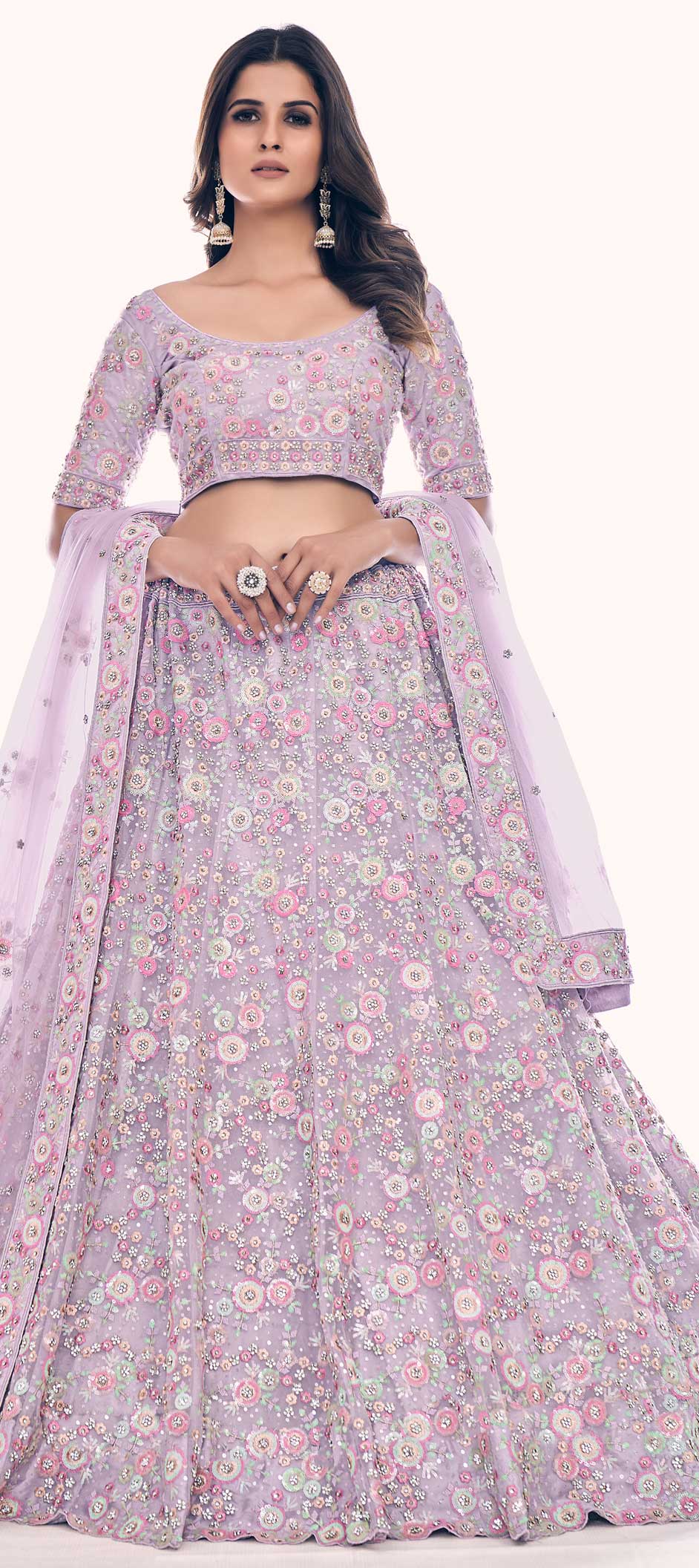 lavender-lehenga