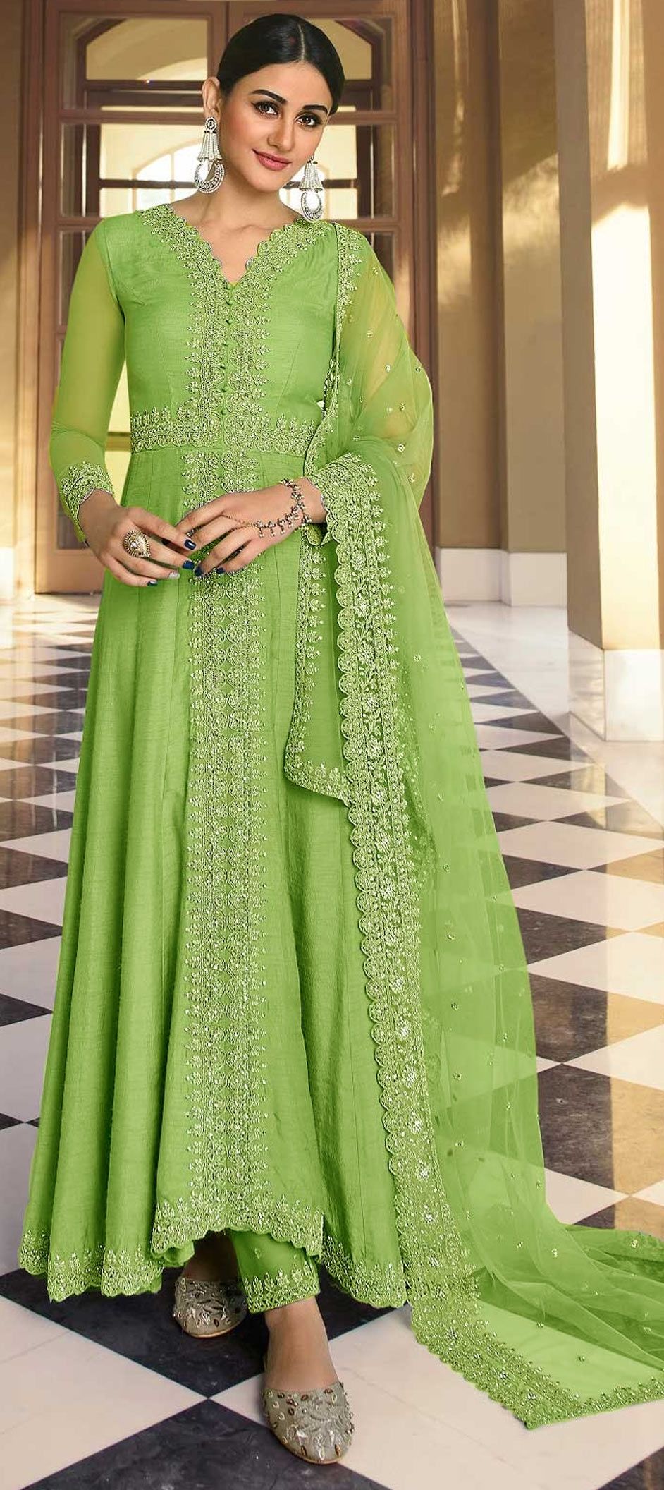 Art Silk Salwar Suits