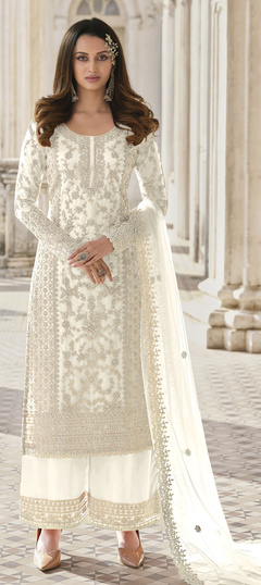 White Off White Salwar Kameez Plain White Salwar Suits