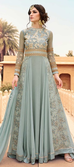 Plain Black Salwar Suit Grey Color Punjabi Salwar Kameez