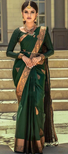 Green wedding saree collection best sale