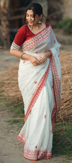 Linen Sarees Pure Linen Saris Online Plain Linen Sarees