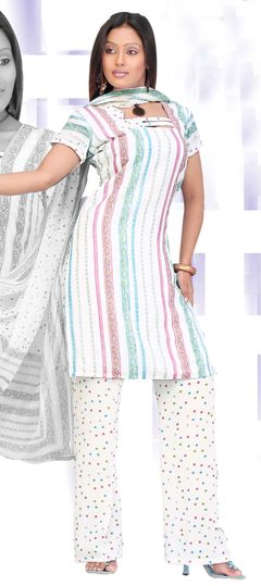 Multicolor color Salwar Kameez in Faux Georgette fabric with Printed work