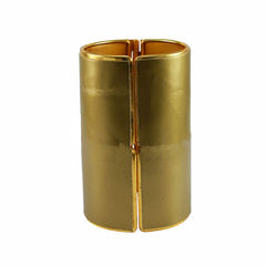 Gold Rodium Polish Gold color Bracelet in Brass studded with Artificial