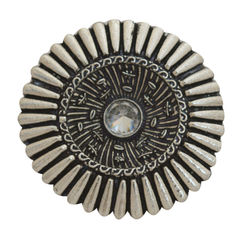Silver Rodium Polish Black and Grey color Ring in Brass studded with CZ Diamond