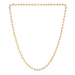 Gold color Chain in Brass studded with Beads & Gold Rodium Polish : 1728537