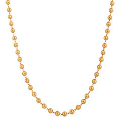 Gold color Chain in Brass studded with Beads & Gold Rodium Polish : 1728538