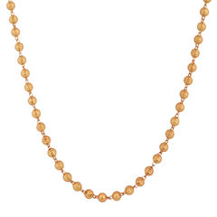 Gold color Chain in Brass studded with Beads & Gold Rodium Polish : 1728543