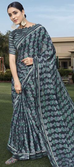 Multicolor color Saree in Georgette fabric with Printed work