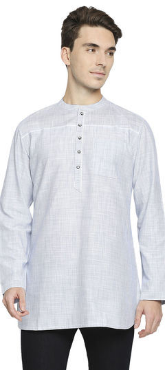 White and Off White color Kurta in Cotton fabric with Printed work