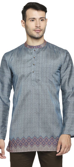 Blue color Kurta in Poly cotton fabric with Printed work