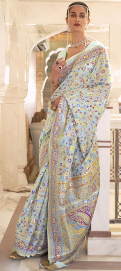 Multicolor color Saree in Art Silk, Silk fabric with Weaving work