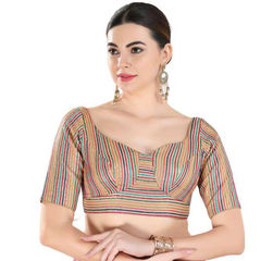 Multicolor color Blouse in Georgette fabric with Embroidered work