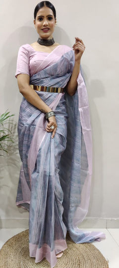 Festive, Traditional Multicolor color Saree in Kota Silk fabric with South Digital Print work : 1901130