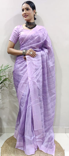 Festive, Traditional Multicolor color Saree in Kota Silk fabric with South Digital Print work : 1901136