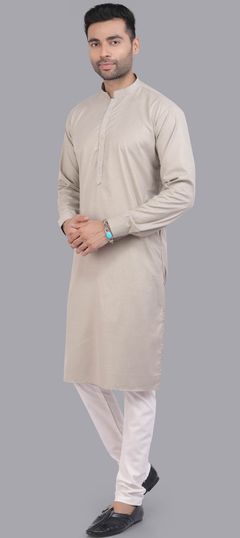 Blue color Kurta Pyjamas in Art Silk fabric with Thread work