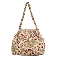 Casual Beige and Brown color Clutches in Art Silk fabric with Embroidered, Thread work : 1928460