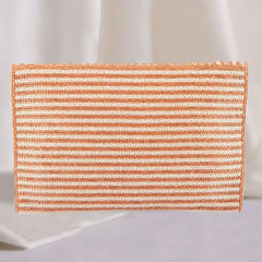 Beige and Brown color Clutches in Fancy Fabric fabric with Cut Dana work