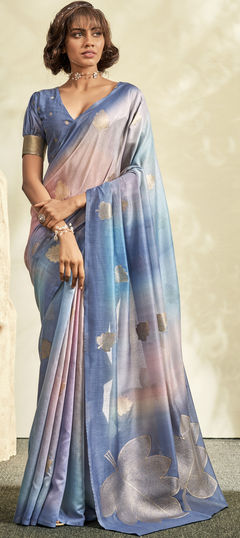 Multicolor color Saree in Handloom fabric with Weaving work