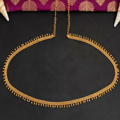 Gold color Waist Chain in Metal Alloy studded with Beads & Gold Rodium Polish : 1938868