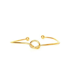 Gold Rodium Polish Gold color Bracelet in Metal Alloy studded with Artificial