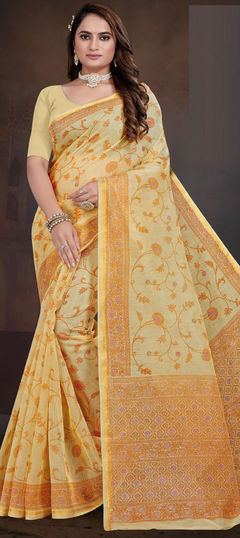 Summer, Traditional Pink and Majenta color Saree in Cotton fabric with Bengali Printed work : 1943250