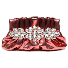 Party Wear Red and Maroon color Clutches in Faux Leather fabric with Stone work : 1948270