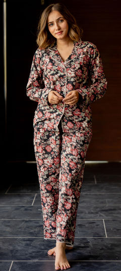 Multicolor color Co-ords Set in Cotton fabric with Floral, Printed work