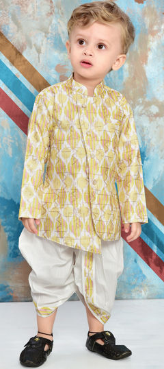 Party Wear Multicolor color Boys Dhoti Kurta in Viscose fabric with Printed, Sequence, Thread work : 1956479