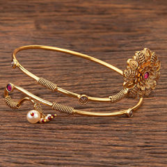 Multicolor color Armlet in Brass studded with CZ Diamond & Gold Rodium Polish : 1964345