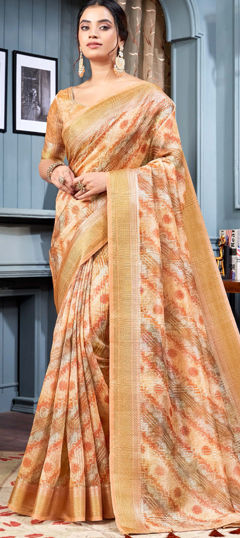 Multicolor color Saree in Art Silk fabric with Printed, Weaving work