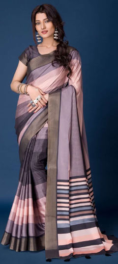 Multicolor color Saree in Art Silk fabric with Printed work