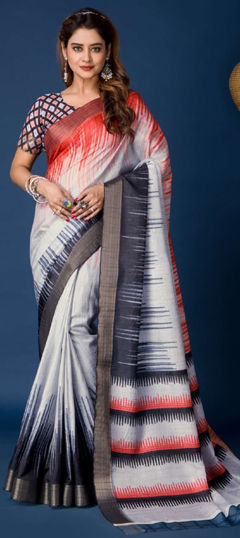 Multicolor color Saree in Art Silk fabric with Printed work