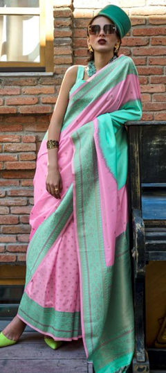 Multicolor color Saree in Art Silk fabric with Printed, Weaving work