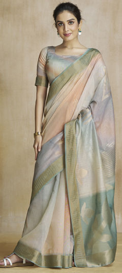 Multicolor color Saree in Art Silk fabric with Printed work