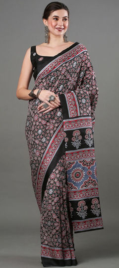 Multicolor color Saree in Art Silk fabric with Printed work