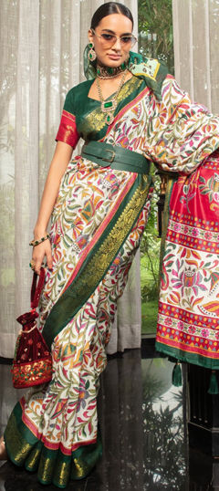 Multicolor color Saree in Art Silk fabric with Printed work