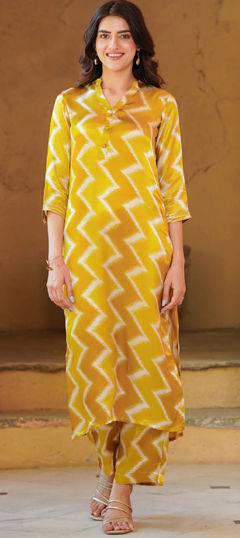 Multicolor color Salwar Kameez in Muslin fabric with Digital Print work