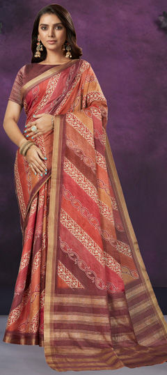 Festive, Traditional, Wedding Purple and Violet color Saree in Crepe Silk fabric with South Weaving work : 1974307