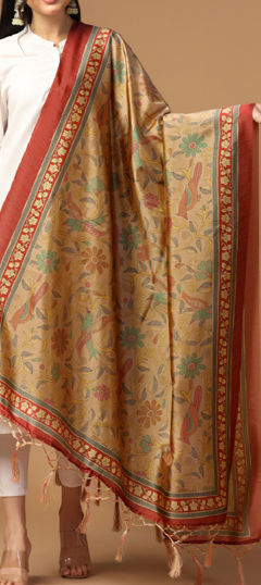 Festive Multicolor color Dupatta in Art Silk fabric with Printed work : 1974475