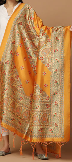 Festive Multicolor color Dupatta in Art Silk fabric with Printed work : 1974478