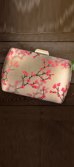 Multicolor color Clutches in Art Silk fabric with Floral, Printed work