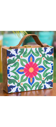 Multicolor color Clutches in Fancy Fabric fabric with Printed work