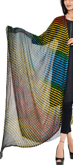 Multicolor color Dupatta in Chiffon fabric with Printed work