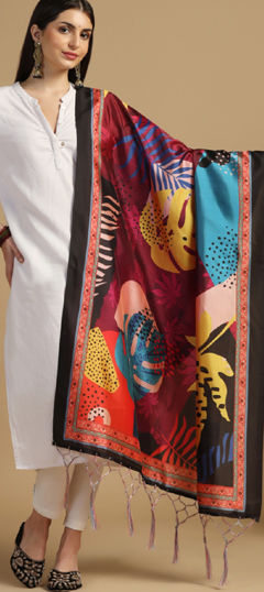 Multicolor color Dupatta in Art Silk fabric with Digital Print work