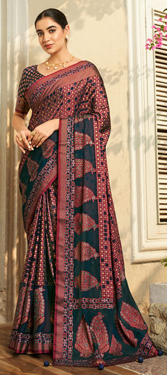 Multicolor color Saree in Georgette fabric with Printed work