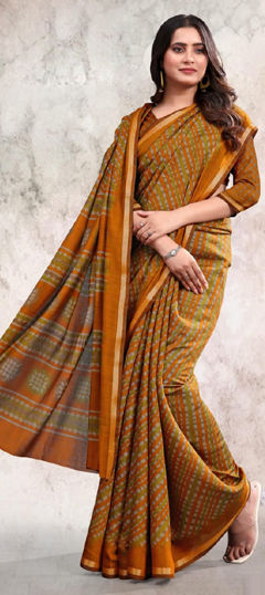 Multicolor color Saree in Cotton fabric with Printed work