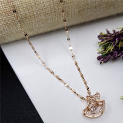 Gold Rodium Polish White and Off White color Pendant in Metal Alloy studded with CZ Diamond